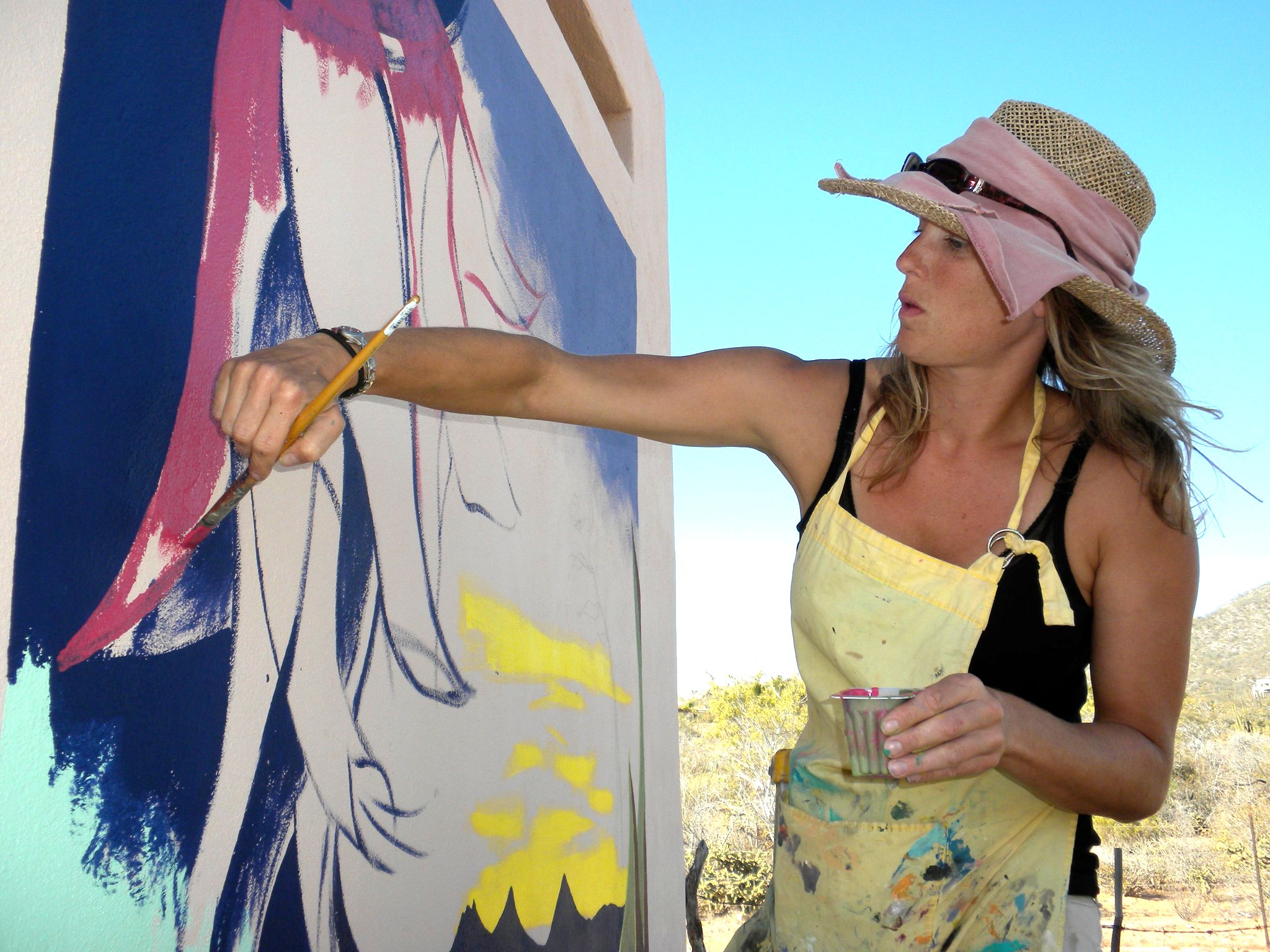 Dawn Waldal painting